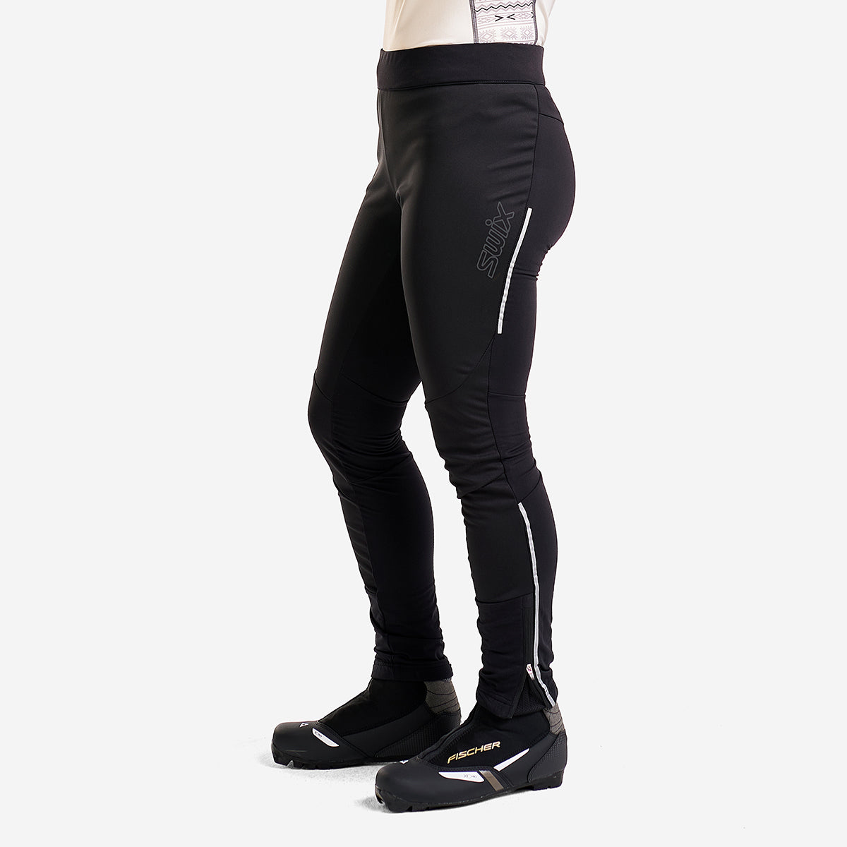 Women's Tactel Microfiber Elastane Stretch Performance Leggings with Side  Pockets and Stay Dry Technology - Midnight Sail