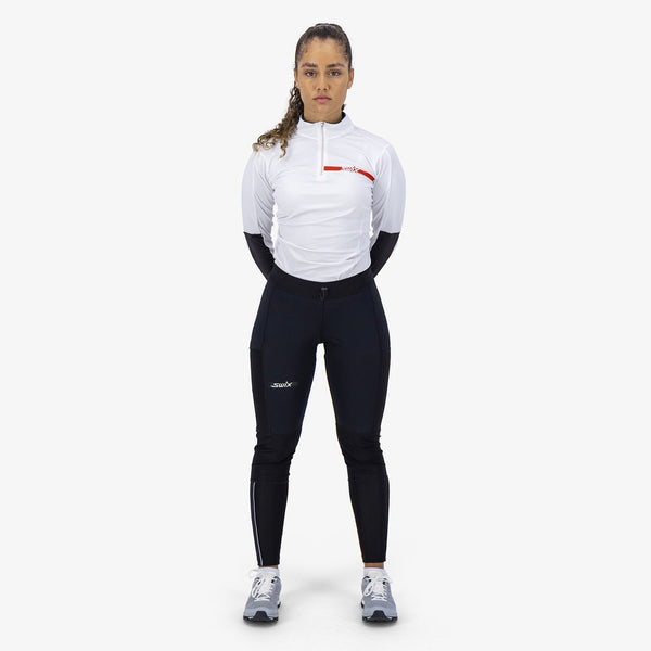 Gym Leggings for Women ZIP IT! Black-White E-store